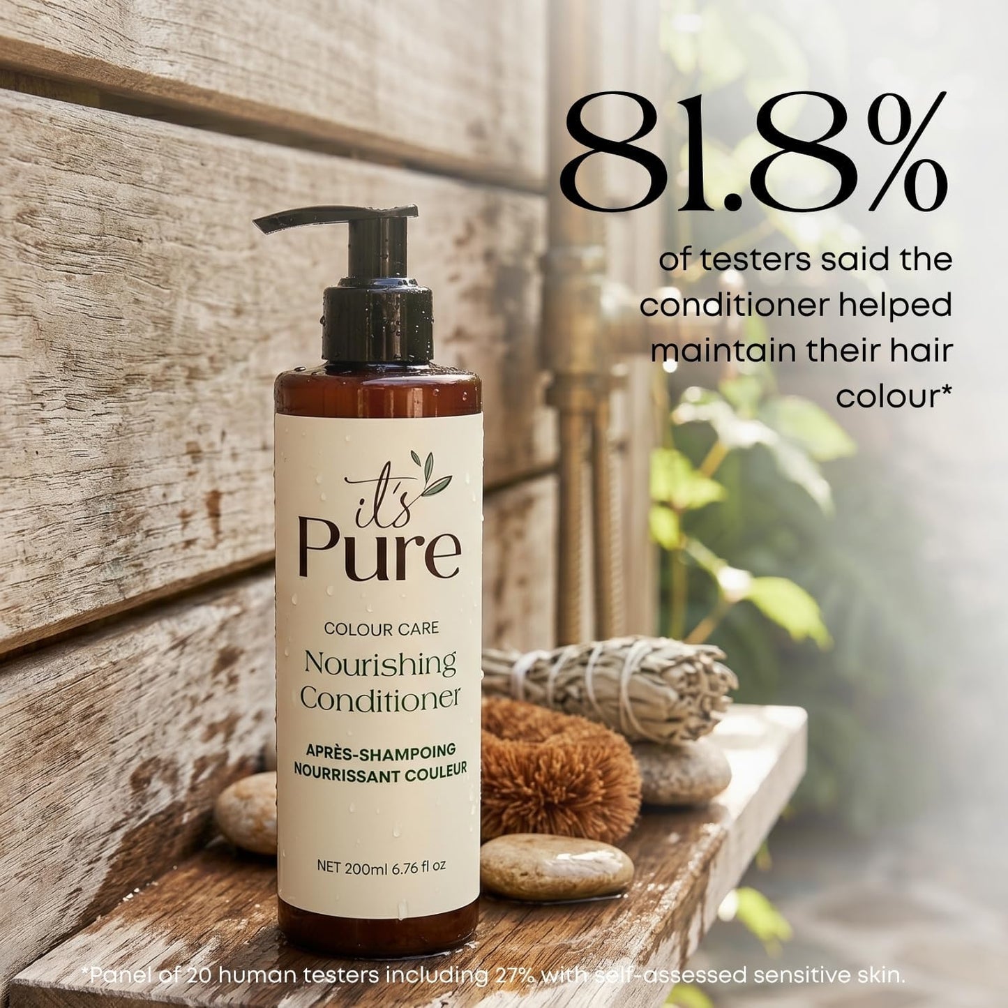 It's Pure Colour Care Nourishing Conditioner, Organic, Vegan, for Coloured Hair, Frizz Reduction and Colour Vibrancy