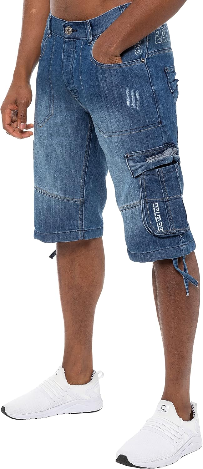 Getting comfortable with the 989Zé ENZO combat denim shorts