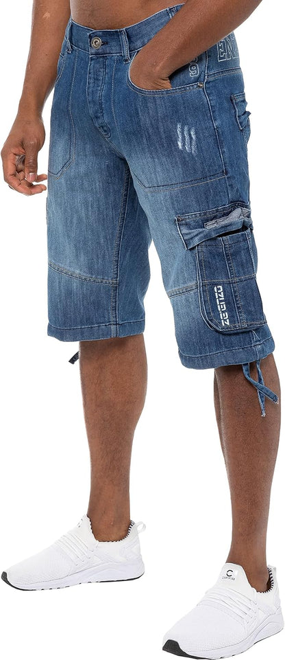 Getting comfortable with the 989Zé ENZO combat denim shorts