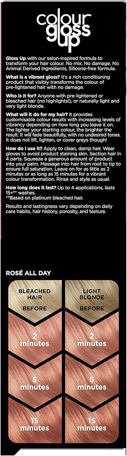 Clairol Colour Gloss Up Conditioner, Rose All Day, 130ml