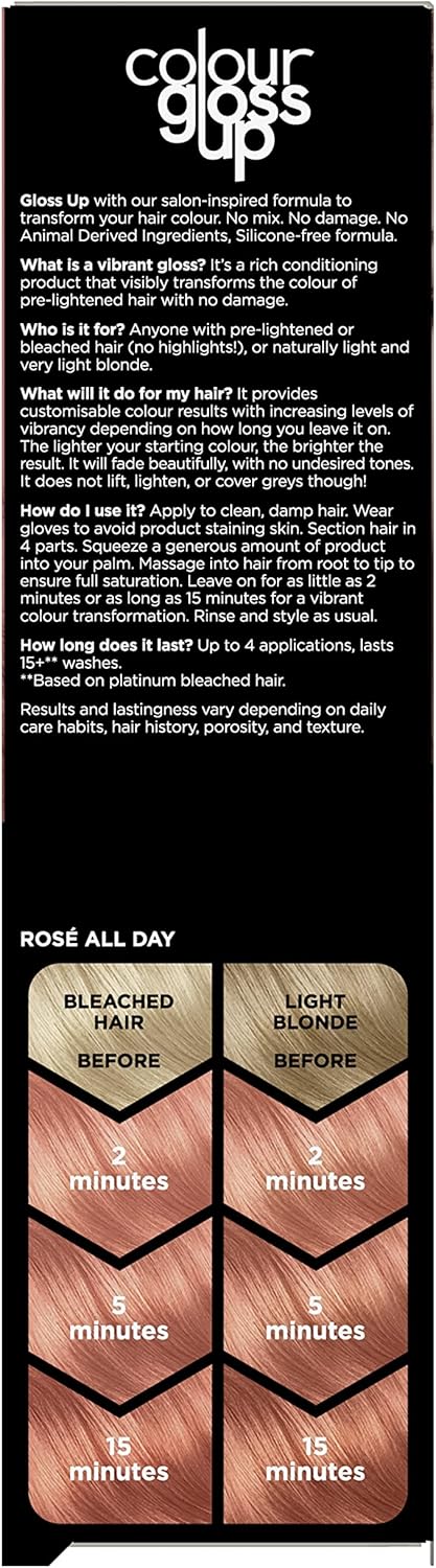 Clairol Colour Gloss Up Conditioner, Rose All Day, 130ml