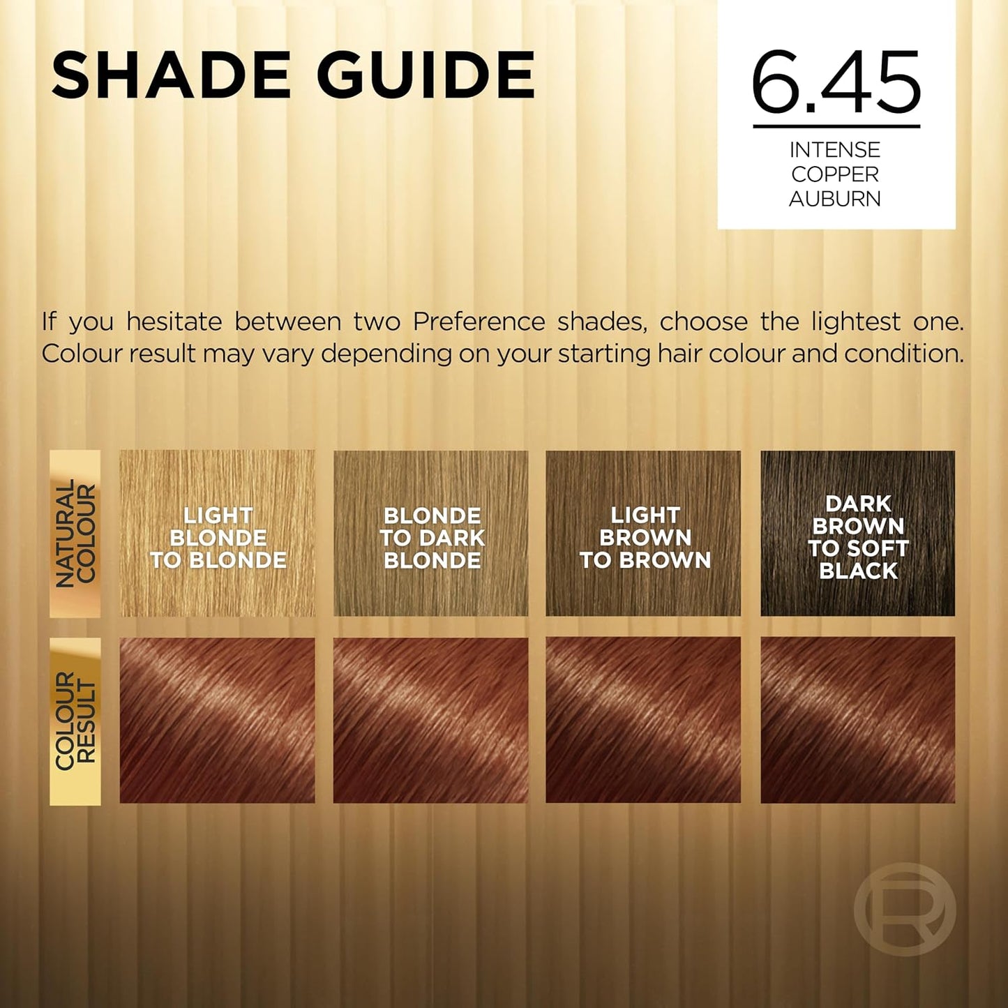 L'Oreal Paris Preference Hair Dye, Long Lasting Brilliance, Luminous Permanent Rich Hair Colour, Achieve radiant, Salon-Inspired Results Shade: 6.45, Brooklyn