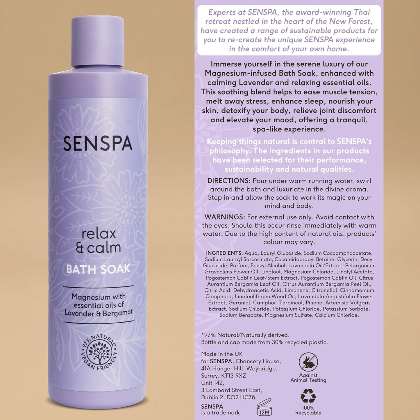 A Quiet Moment in the Tub: SenSpa Lavender Bath Soak