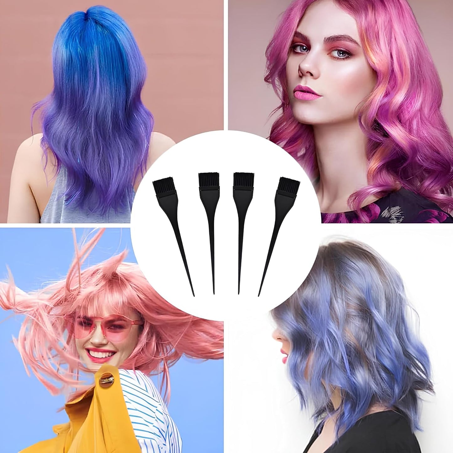 4Pcs Hair Dye Brush – Coloring Comb Applicator Tool(20cm/7.9")