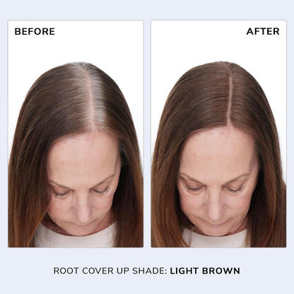 COLOR WOW Root Cover Up, Light Brown – Instant Root Touch Up Powder for Grey Coverage, Highlight Blending, and Fuller-Looking Hairlines | Award-Winning, Water &amp; Sweat Resistant