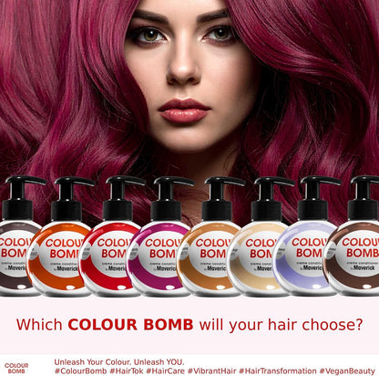 Burgundy Colour Depositing Conditioner 250ml | Vibrant Gloss &amp; Shine, Softening &amp; Nourishing Colour Refresh Treatment, No Mix, Vegan, Ammonia &amp; Peroxide Free