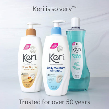 Alpha Keri Shower &amp; Bath Moisture Rich Oil 16 oz