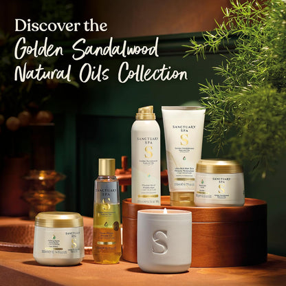 Sanctuary Spa Golden Sandalwood Melting Pearl Body Butter with Shea Butter &amp; Argan Oil, No Mineral Oil, Cruelty Free &amp; Vegan Body Moisturiser, 300g