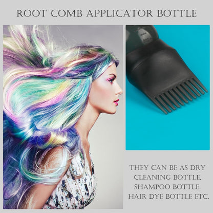 Hair Spray Bottles with Comb Applicator,2 PCS 200ml Continuous Fine Mist Water Sprayer Hair 170ml Oil Root Comb Bottle for Styling Plants Cleaning for Salon Hairstyling Plant Watering Cleaning