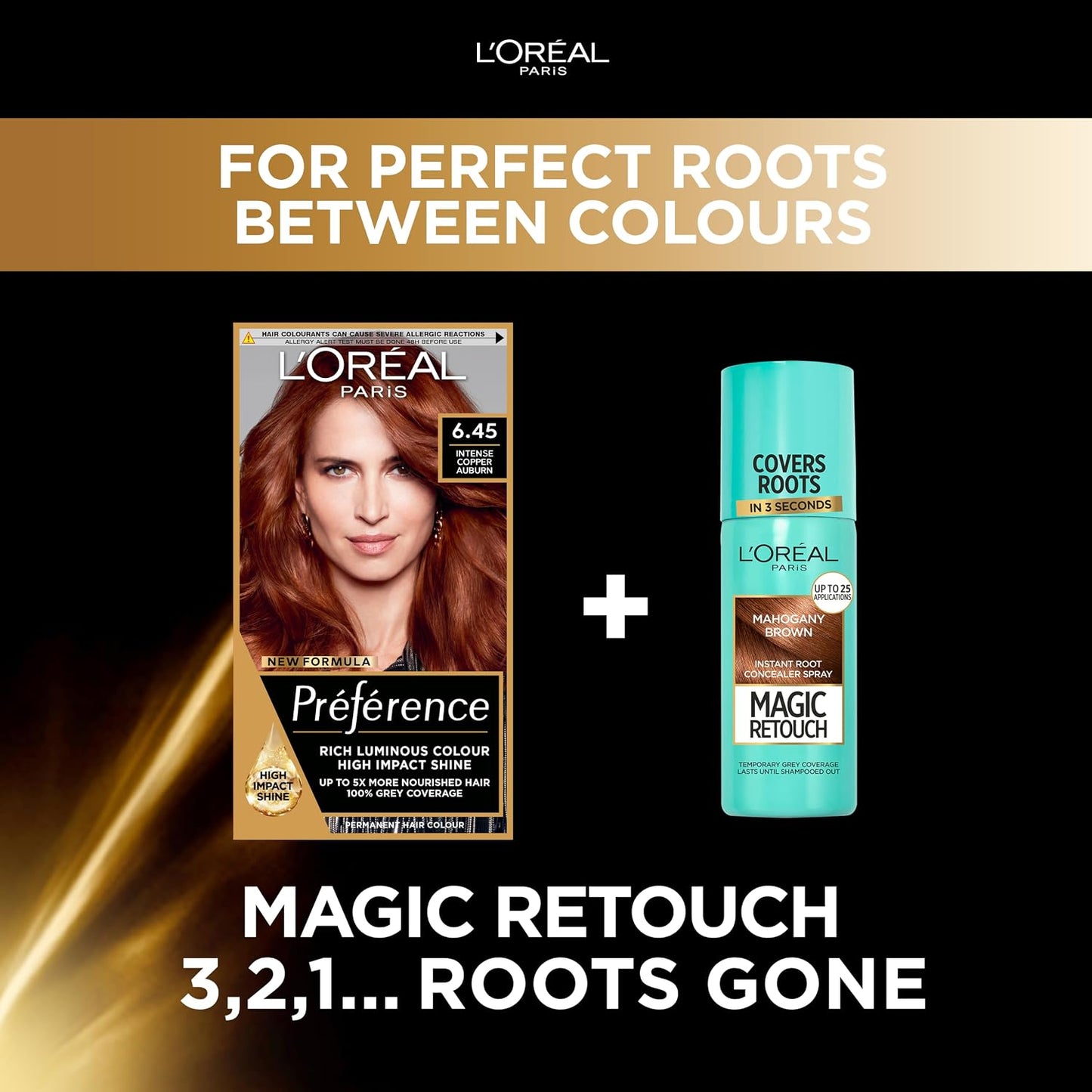 L'Oreal Paris Preference Hair Dye, Long Lasting Brilliance, Luminous Permanent Rich Hair Colour, Achieve radiant, Salon-Inspired Results Shade: 6.45, Brooklyn