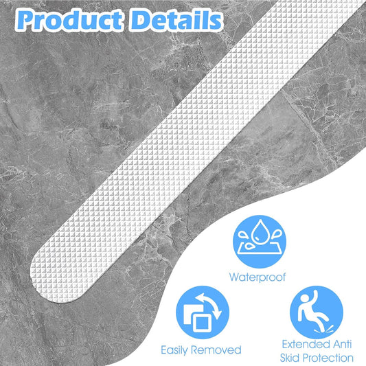 Giantree 24Pcs Shower Floor Non Slip Stickers, Transparent Anti Slip Showers Sticker, Showers Sticker for Safety Bathroom Tubs, Non Slips Stickers for Bath, Tub, Shower, Pool, Stairs, Kitchen