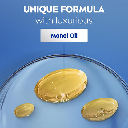 NIVEA Oil In Lotion Coconut &amp; Monoi Oil (400ml), Replenishing Body Moisturiser with Tropical Coconut Scent &amp; Powerful Monoi Infusion, 48H Moisturising Cream, NIVEA Body Lotion