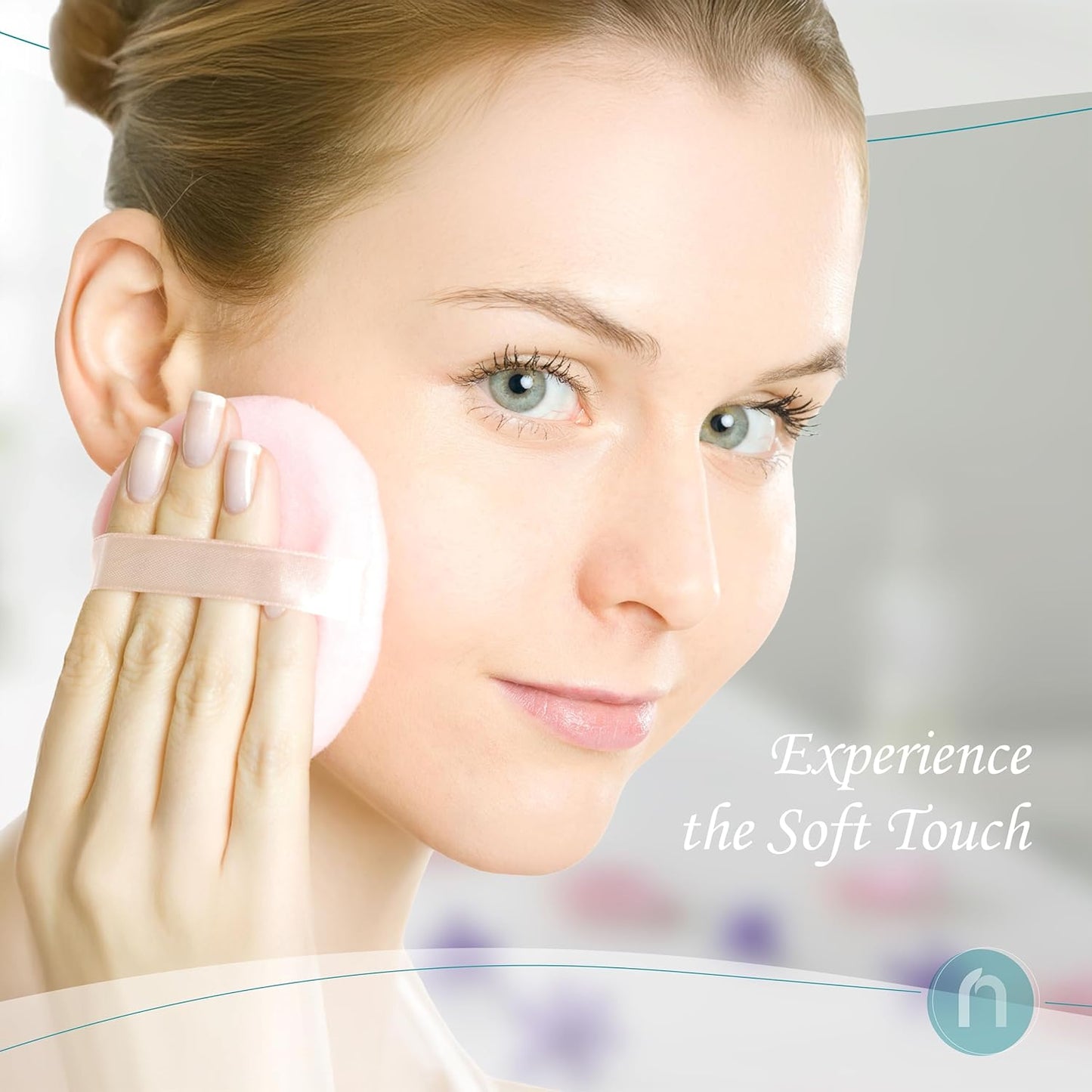 R-NEU 1 Pack Body Powder for Women with Puff, 100% Talc-Free, Luminous Lemon Scented Dust, After Bath for Soft Skin, Extra Large,(5oz)