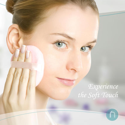 R-NEU 1 Pack Body Powder for Women with Puff, 100% Talc-Free, Luminous Lemon Scented Dust, After Bath for Soft Skin, Extra Large,(5oz)
