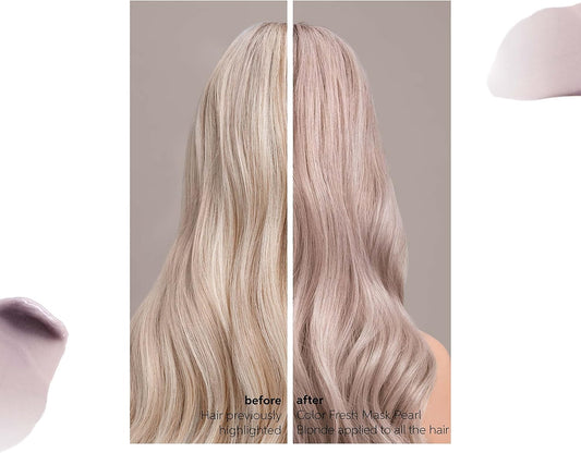 Wella Professional Color Fresh Mask, Temporary Hair Color Refresh Treatment, Semi-Permanent Hair Dye, Hair Gloss Treatment, Pearl Blonde, 500 ml