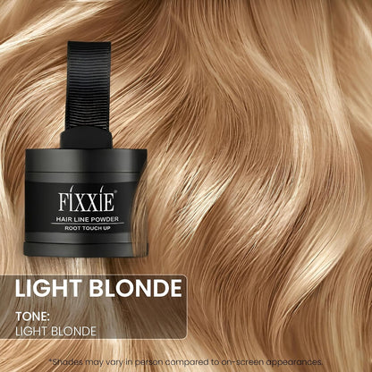 Hairline Powder Light Blonde, Root Touch Up, Instant Hair Loss Concealer for Thinning Hair, Windproof &amp; Sweatproof Cover Up With Mirror and Puff