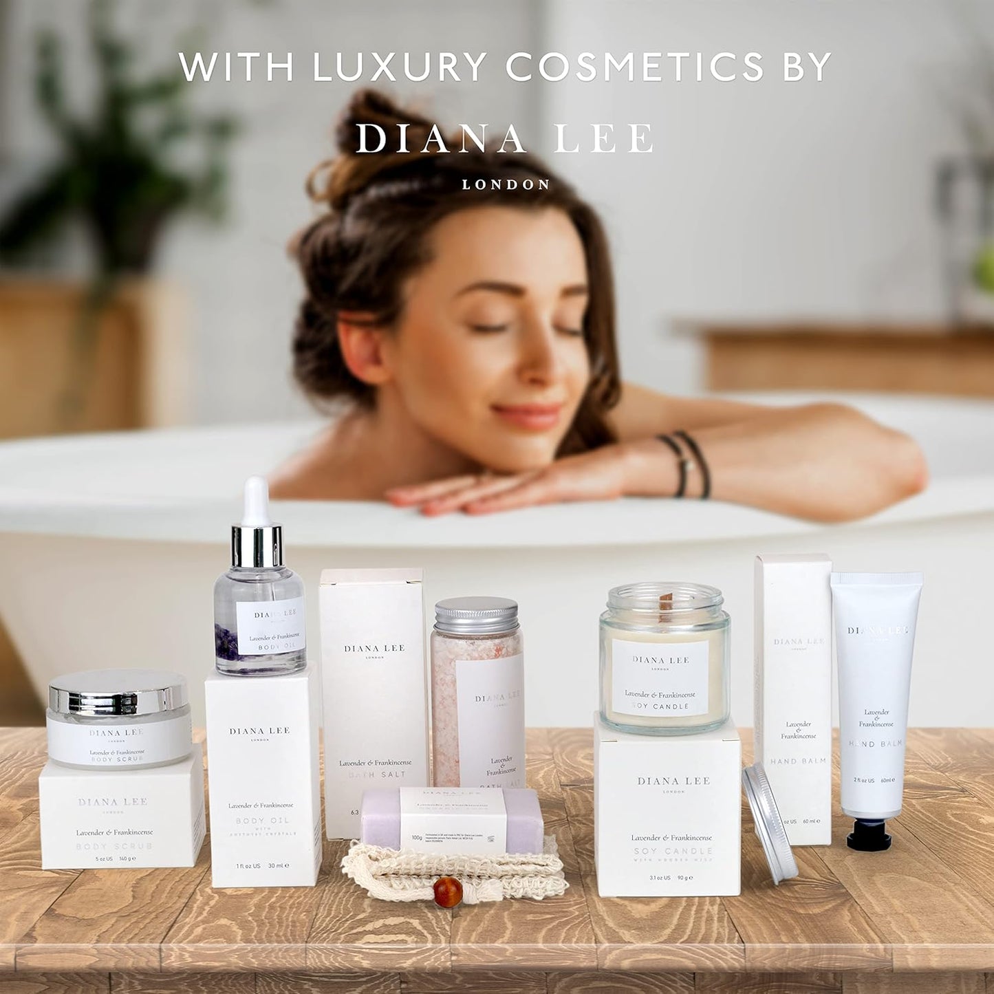Jasmyn &amp; Greene Relaxation Birthday Gifts for Women - Luxury Pamper Hamper Bath Set Gifts for Her with Lavender. Spa Sets for Mum with Organic Self Care Presents. Pamper Gift for Womens Birthday