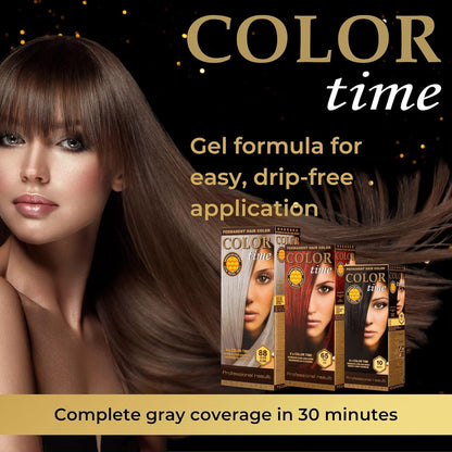 COLOR TIME | Permanent Gel Hair Dye Light Pink Blonde Color 95 | Enriched with Royal Jelly and Vitamin C | Permanent Hair Color | Covers Gray Hair | 100 ML