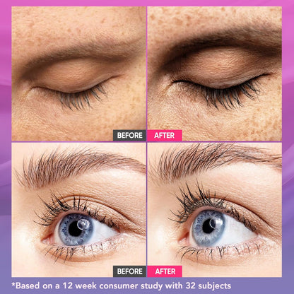 Eyelash Serum Lash Growth Enhancer: Advanced Natural Formula for Long Thickening Eyelashes (Magenta, 5 ml)