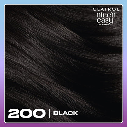 Clairol Nice'n Easy Tone+Gloss Semi Permanent Hair Dye - 200/83 Black
