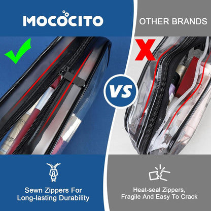 Toiletry Bag Women &amp; Men | Clear Toiletry Bag |Toiletry Bag Set with 8 Bottles(max.3.4oz/100ml) 1 Flight Security Liquid Bag| Approved by EU &amp; UK Luggage Rules