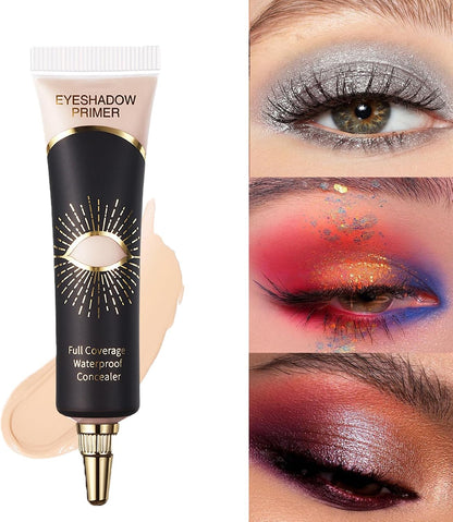 Eyeshadow Primer, Waterproof Long Lasting Pigment Base Eyeshadow Primer For All Day Wear, Light Ultra-Creamy Eye Base for Pigment-Rich Eye Makeup