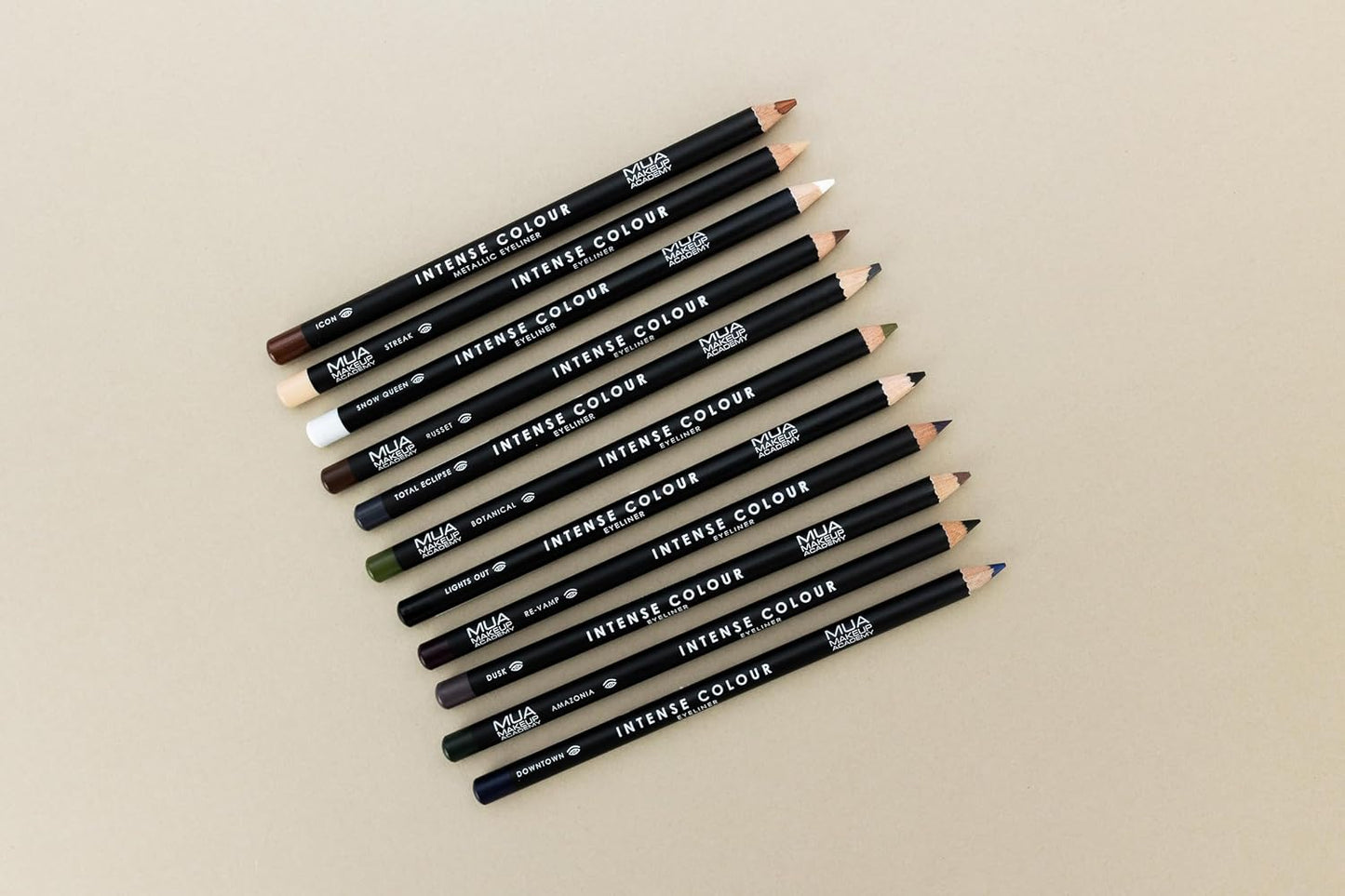 MUA Makeup Academy Intense Colour Pencil Eyeliner, Russet - Vegan &amp; Cruelty Free