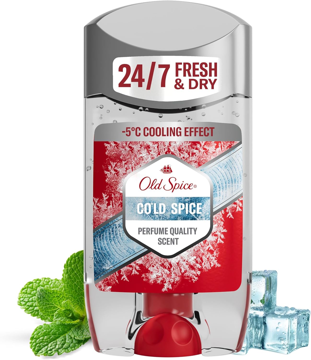 Old Spice Cold Spice Roll On Deodorant Stick for Men, Antiperspirant Clear Gel, Mens Strong Anti Perspirant Value Pack, 6 x 70ml