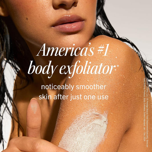 First Aid Beauty - KP Bump Eraser Body Scrub with 10% AHA, Keratosis Pilaris Exfoliater with Glycolic and Lactic acids, Helps Reduce Chicken Skin Bumps, Safe for Sensitive Skin, Strawberry Scent, 226g