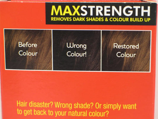 2 X JOBAZ HAIR COLOUR REMOVER MAX STRENGTH REMOVES DARKER SHADES COLOUR BUILD UP