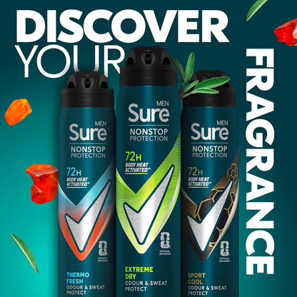 Sure Men Nonstop Protection Extreme Dry Anti-Perspirant Aerosol 250 ml