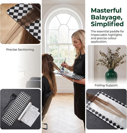 Healeved Hair Highlighting Board Hair Dyeing Board for Precise Sectioning Balayage and Colouring Paddle for Salon and Home Use Reusable Colour for Highlights