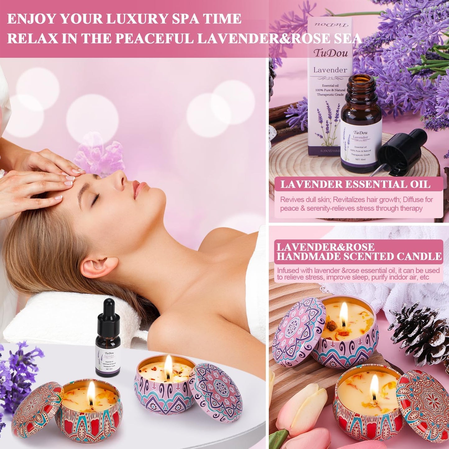 Birthday Pamper Gifts for Women, Happy Birthday Hampers Gift Box for Her, Female Relaxation Self Care Package Birthday Presents for Women Best Friends, Mum, Sister, Auntie, Birthday Basket Gift Ideas