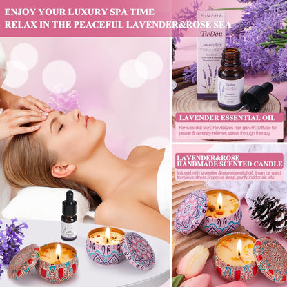 Birthday Pamper Gifts for Women, Happy Birthday Hampers Gift Box for Her, Female Relaxation Self Care Package Birthday Presents for Women Best Friends, Mum, Sister, Auntie, Birthday Basket Gift Ideas