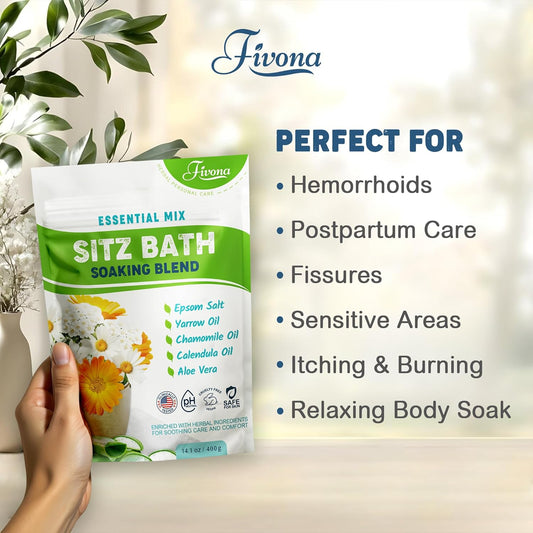 Relaxed relief with a soothing sitz bath