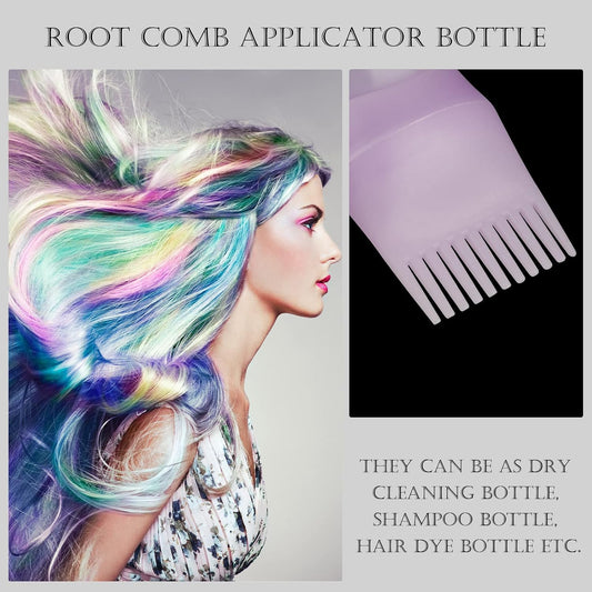 Root Comb Applicator Hair Dye 3 Pack Bottle with Graduated Scale