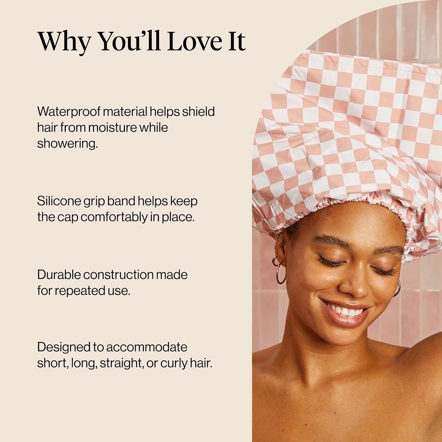 Finally a shower cap that feels more like a style upgrade