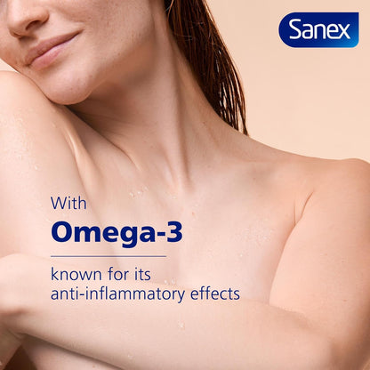 Sanex Skin Therapy Anti-Itchiness &amp; Anti-Irritation Shower Oil 450ml | Shower Gel for Itchy Skin | for atopic-Prone Skin | Reduce Irritation in just 3 Days of use | Amino Acid Complex with Omega-3