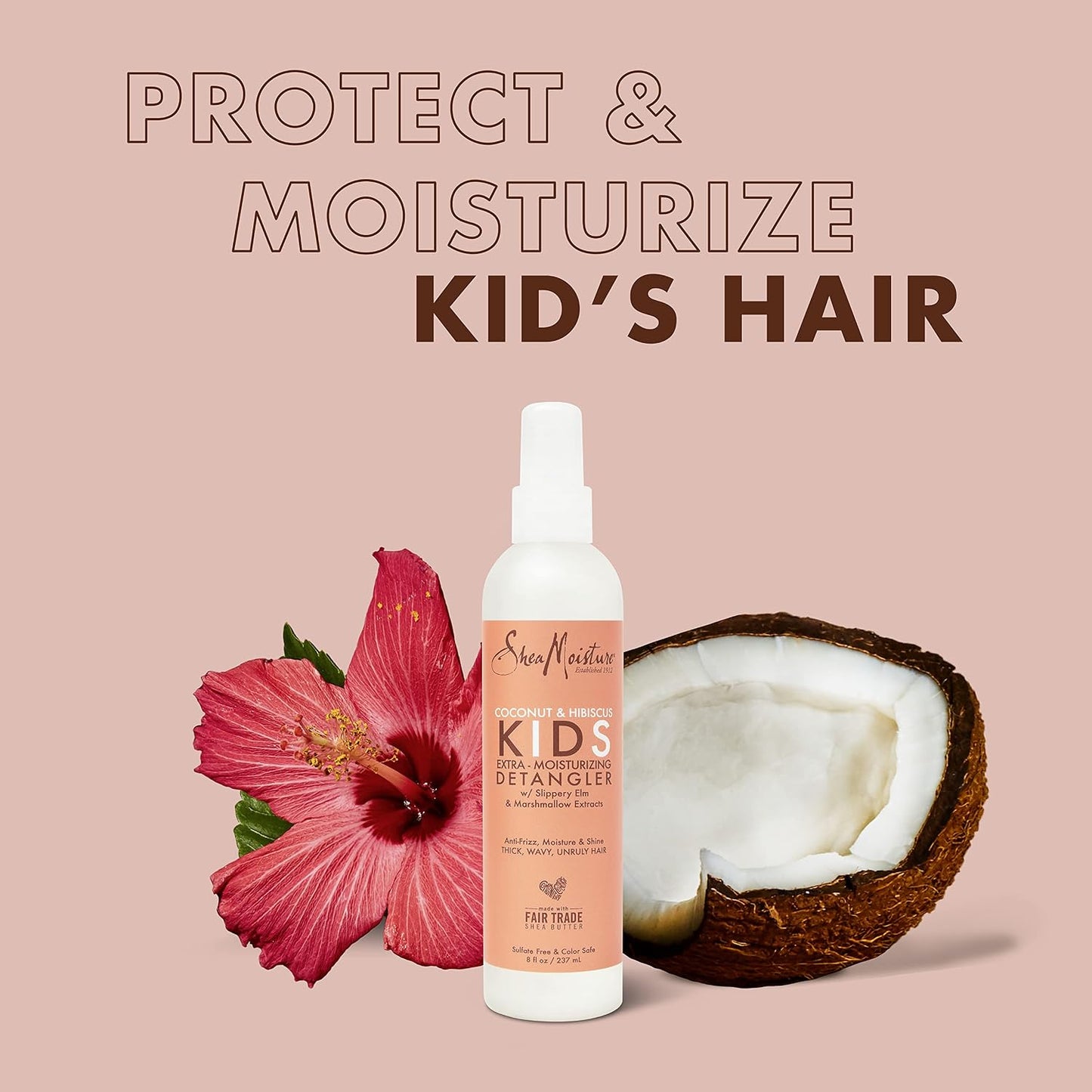 SheaMoisture Coconut &amp; Hibiscus KIDS Detangler 8oz