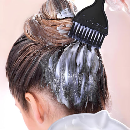 Hair Dye Brush and Bowl Set, 6pcs Hair Colour Brush and Bowl Tool, Brush Double-Sided Comb, Dye Brush, Ear Cover, Hair Colouring Tools for Home Salon Beauty