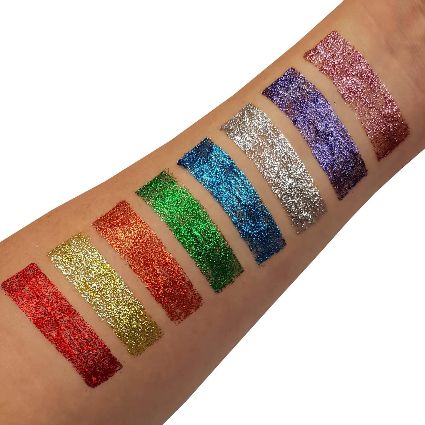 Classic Fine Face &amp; Body Glitter Gel by Moon Glitter - Red - Cosmetic Festival Glitter Face Paint for Face, Body, Hair, Nails - 12ml