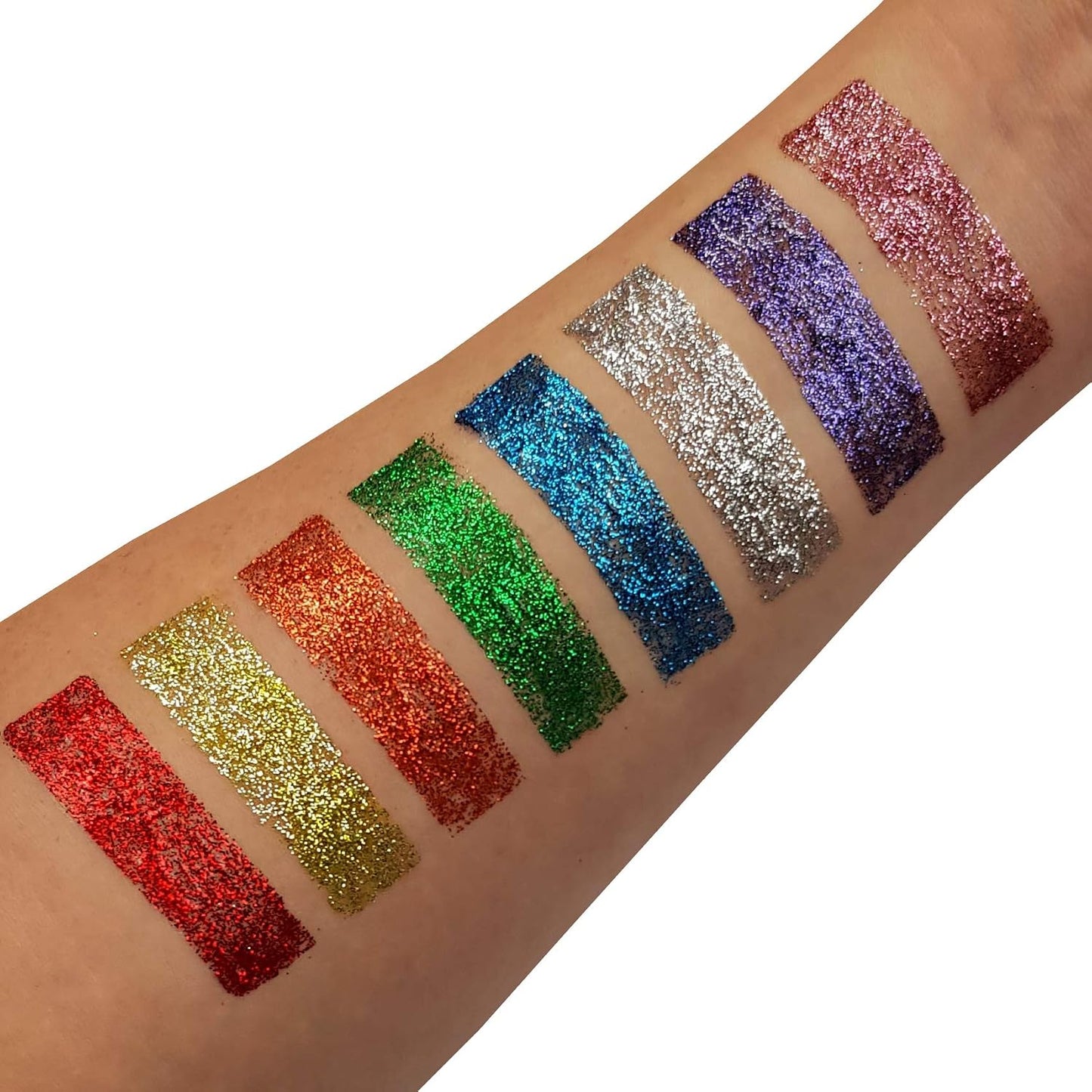 Classic Fine Face &amp; Body Glitter Gel by Moon Glitter - Red - Cosmetic Festival Glitter Face Paint for Face, Body, Hair, Nails - 12ml
