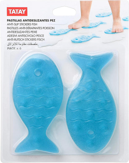 Tatay Fish Stickers Anti-Slip Bathtube, Blue