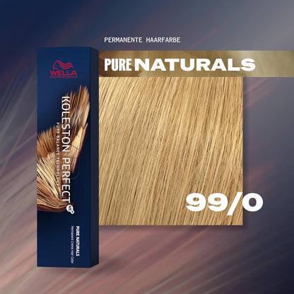 Wella Koleston Perfect MePlus Pure Naturals Permanent Hair Colour Cream, No. 99/0 Very Light Blond Intense, 0.66 kg 8005610628707