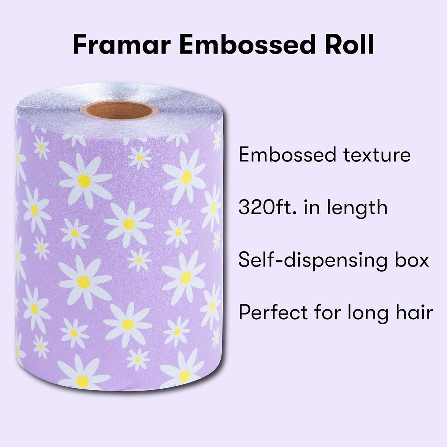 FRAMAR Whoopsie Daisy Hair Foil – Hair Foils For Highlighting Long Hair, Highlight Foils For Hair Highlighting, Salon Foils For Hair Highlighting Kit, Salon Foils For Hair Stylist, Foil Hair – 320 ft