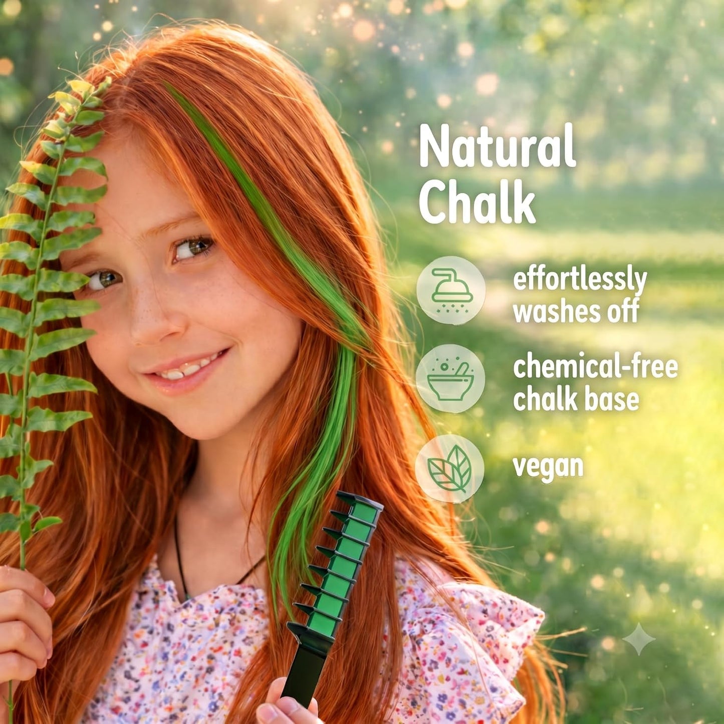 Magicat vibrant washable hair chalk for kids I non-toxic temporary kids hair dye I kpop gifts for girls I party favor set for children I creative style for ages 3-10