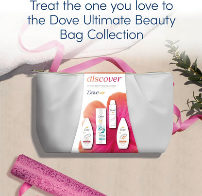 Dove Gift Set with Two Body Washes, Body Lotion, Anti-Perspirant and Beauty Bag, Perfect Gifts for Her, 4 Piece