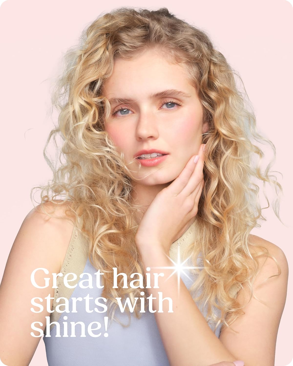 Glaze Supergloss Color Conditioning Gloss With Dispensing Pump – Hydrating Semi-Permanent Colour Hair Gloss &amp; Shine Boost – For Medium to Dark Blonde Hair – 190ml - Beach Blonde