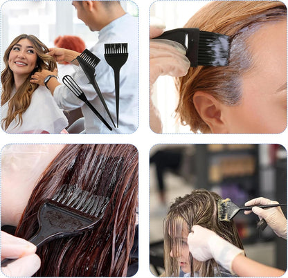12 Pcs Hair Dye Bowl and Brush Kit, DIY Beauty Salon Hair Dye Bleaching Tools Kit, Tint Brush, Mixing Bowl, Highlighting Comb, Ear Cover, Shawl, Gloves, Hairdressing Clips
