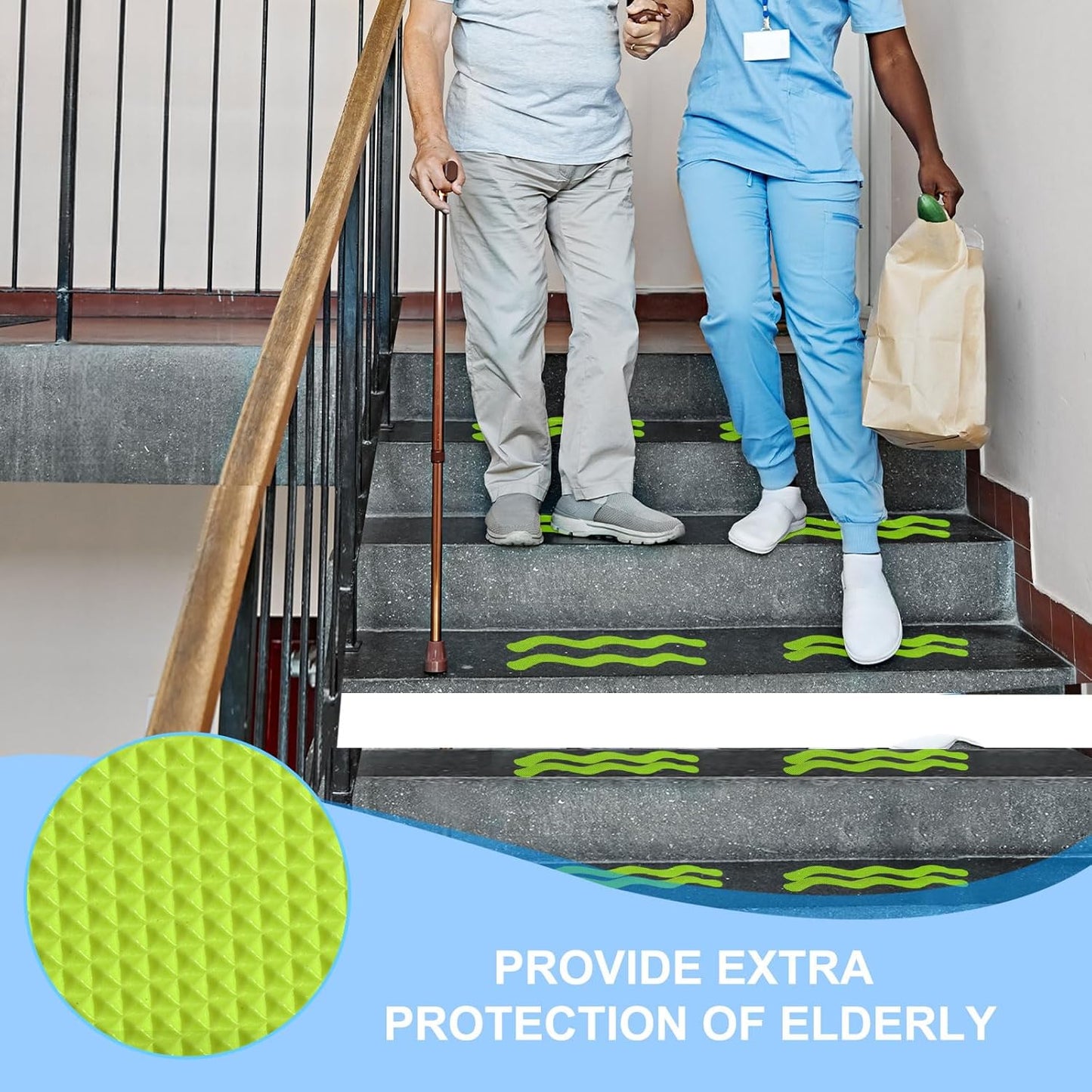 PATIKIL Bathtub Non Slip Stickers 3.54x2.76 Inch, 12 Pack Shell Safety Shower Floor Anti Slip Stickers with Adhesive Decals Scraper for Bath Tub Shower Floor Stair, Light Green
